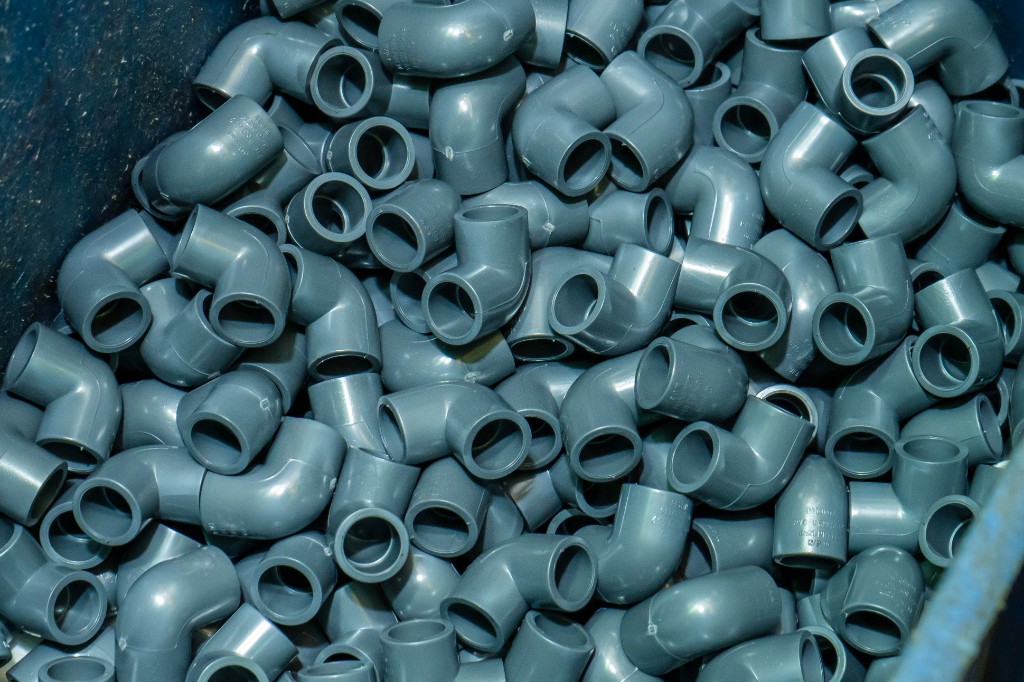 National PVC pipe fittings in production